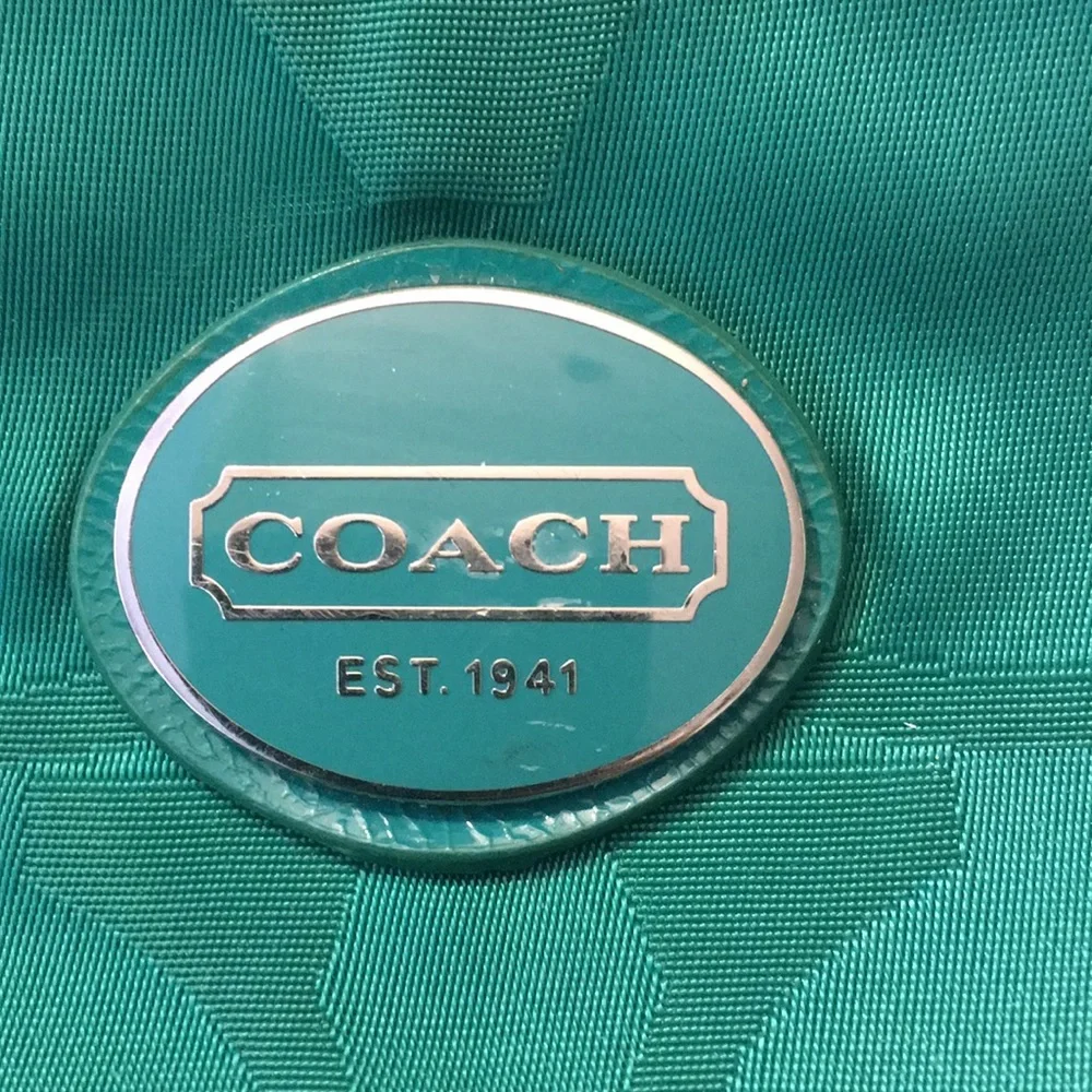 Coach Green Signature Nylon Crossbody Bag - Picture 9 of 9